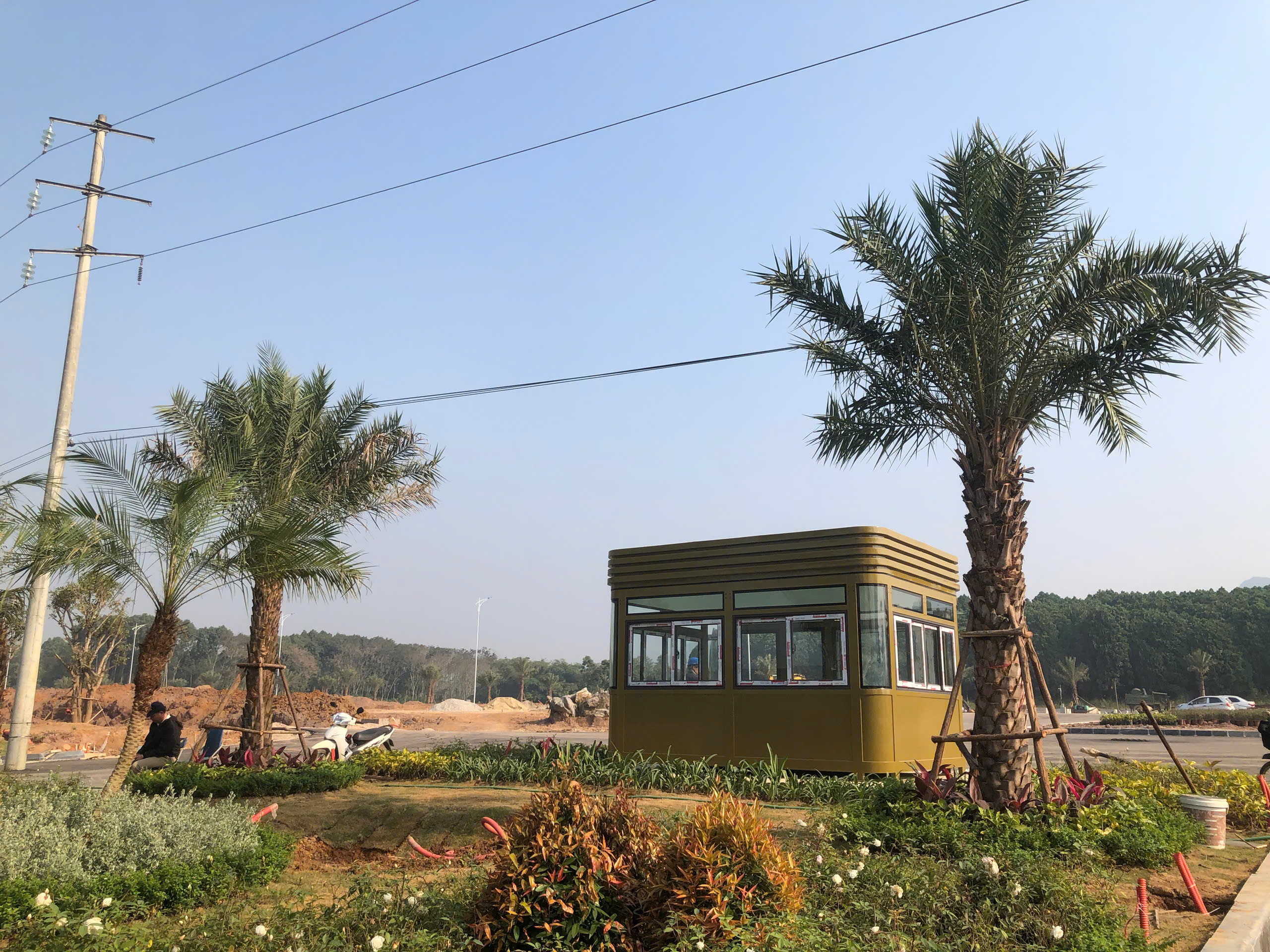 Lắp đặt bốt gác tại dự án